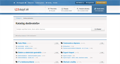 Desktop Screenshot of dodavatelia.123dopyt.sk