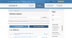 Desktop Screenshot of dopyty.123dopyt.sk