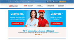 Desktop Screenshot of 123dopyt.sk